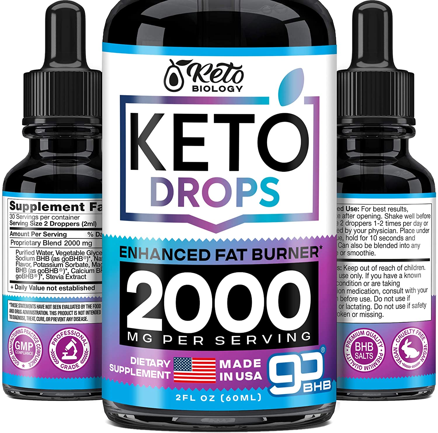 Keto Diet Drops with BHB Exogenous Ketones USA