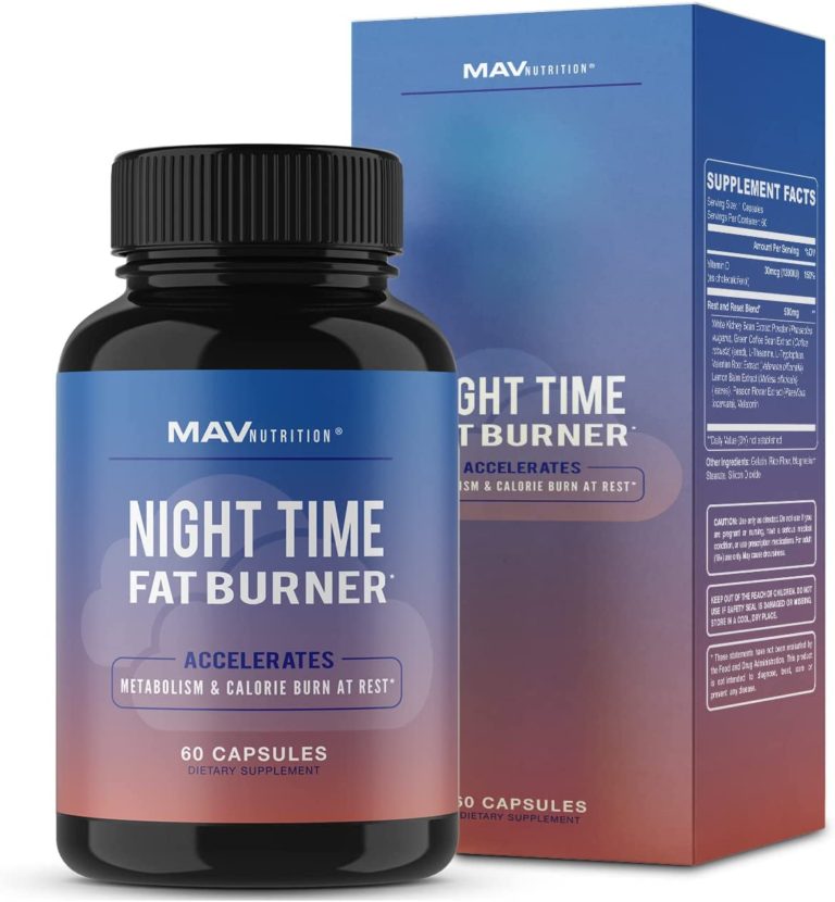 MAV Nutrition Weight Loss Pills Night Time Fat Burner USA